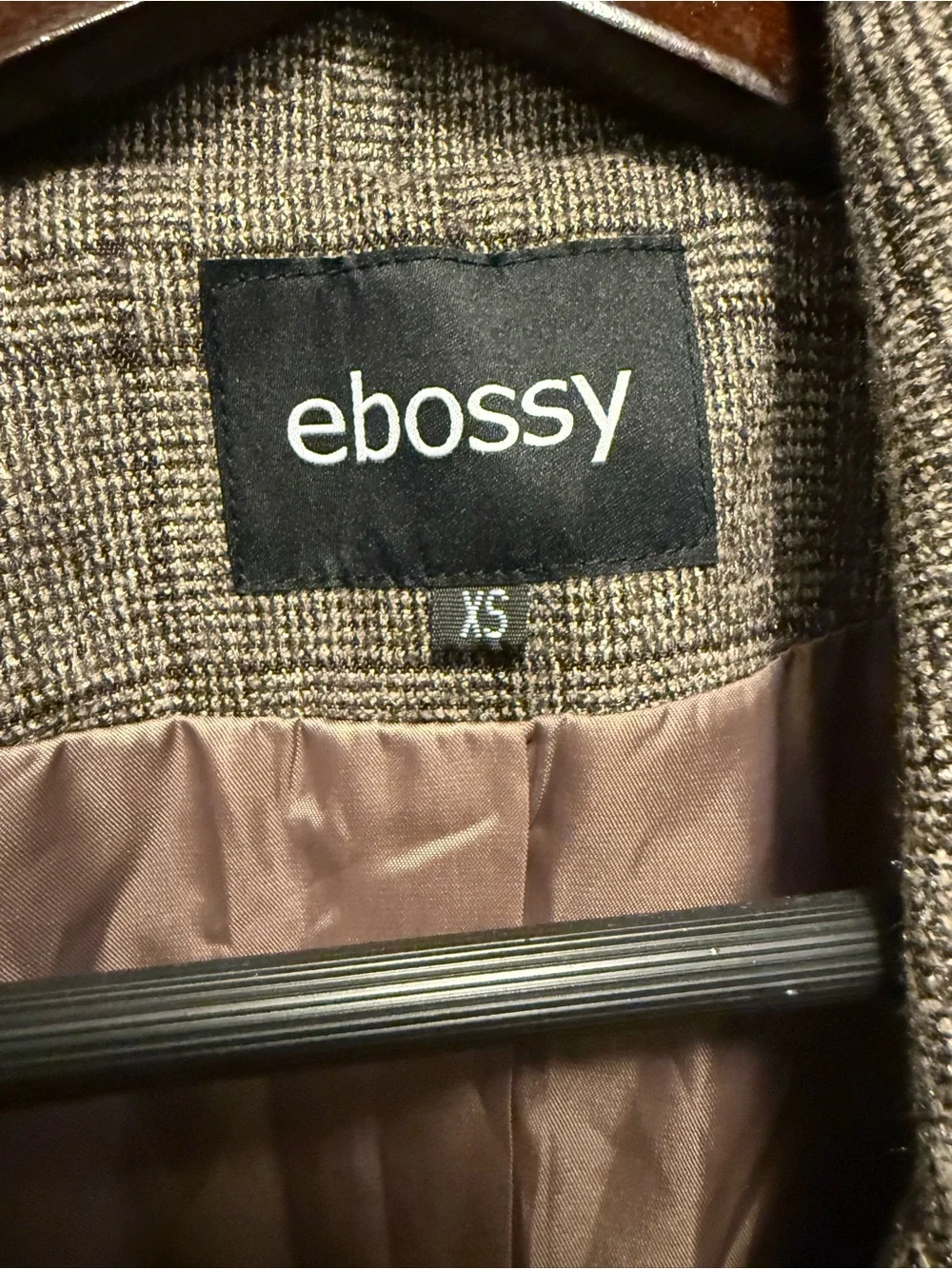 Ebossy brown plaid